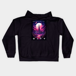 Metropolis Moon City Kids Hoodie